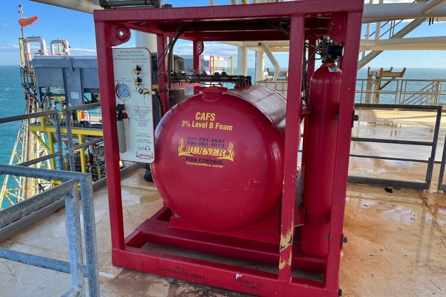 CAFS Compressed Air Foam Helideck Fire Fighting Unit Official Demo